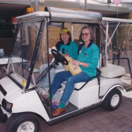 Unidentified people [staff] at the Central Coast Campus Community Open Day, 4th June 2000.