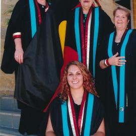 Unidentified TAFE graduates at Central Coast Campus graduation, 14th April 2005.