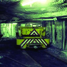 Jeffrey battery electric locomotive, West Wallsend No. 2 Colliery, Killingworth, NSW