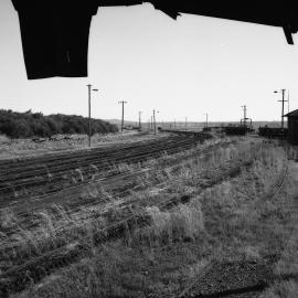 Hexham Sidings, NSW showing rails ready for removal, August 1988