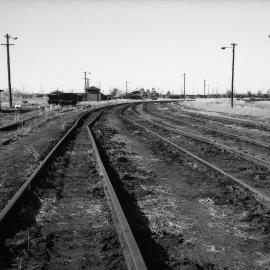 Hexham Sidings, NSW showing rails ready for removal, August 1988