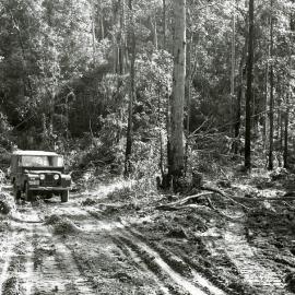 Landrover, Blue Gum Creek, Stockrington, NSW, 17 June 1977