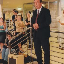 Barry McKnight at a Central Coast Campus art exhibition.