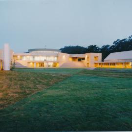 The main quadrangle at Central Coast Campus, looking towards the library from the direction of the carpark [1995]