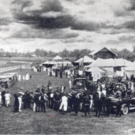 Cars parked outside a racecourse, NSW Central Coast area, [n.d.]