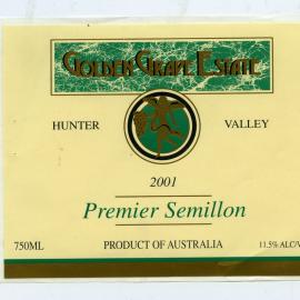 Golden Grape Estate Label (2001)