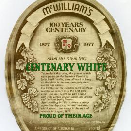 McWilliams Centenary label (1977)