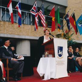 [Unidentified person] at a Central Coast Campus Campus Graduation Ceremony