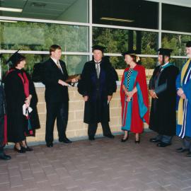 Les Eastcott and Gaye Hart at a Central Coast Campus Campus Graduation Ceremony [1997]