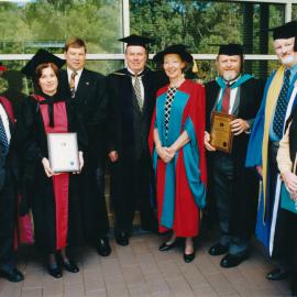 Les Eastcott and Gaye Hart at a Central Coast Campus Campus Graduation Ceremony [1997]