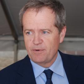 Bill Shorten at the Memorial Service at the Jim Comerford Miners Memorial Wall, Aberdare, NSW, 2014