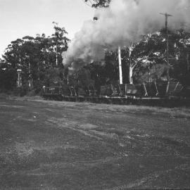 Locomotive 25 arriving at Richmond Vale Railway, May 1985