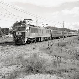 State Rail Authority - Locomotive 8635 down Teralba, NSW, 1985