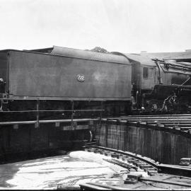 SAR, 720 Class, No. 722 Berkshire type, Mile End Locomotive Depot, Mile End, SA, [1930s]