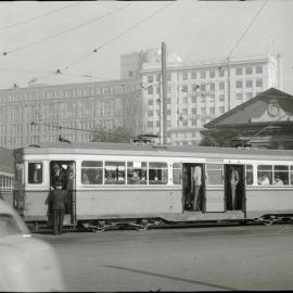 NSWGT, R Type Tram, No 1763 arriving in Queens Square, Sydney, NSW, [1960]