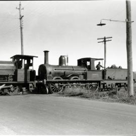 Mount Kembla Coal Ltd, Locomotive "Mount Kembla" hauling Locomotive "Gladstone", Port Kembla, NSW [c1934]