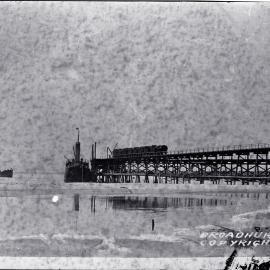 Mount Kembla Coal & Oil Co. Ltd, railway jetty, Port Kembla, NSW, [1900]