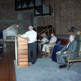 V.C. Staff Awards, Neil Gundry at podium [n.d.]