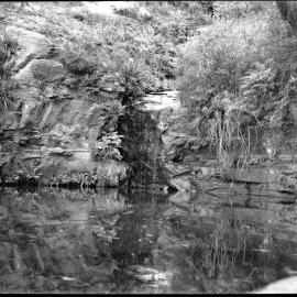 NSWGR Railway water supply for locomotives near Clarence, [1930s]
