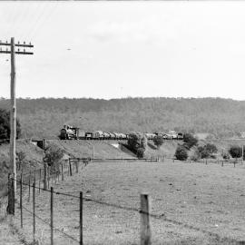 NSWGR, D-50 Class, standard goods locomotive, up goods, Emu Plains, [1920s]