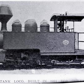 QGR, 6D8 1/2 Class, No.5 tank type, Innisfail Tramway, [1921]