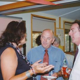 Giselle Coates, George Salia (TAFE) and Barry McKnight at Gaye's farewell