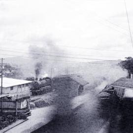 QGR, C35 Class, No.3529, Brisbane Express (Sydney bound) passing Vulture Street Station, QLD[c.1950s]