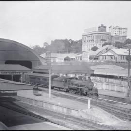 QGR, C-17 Class, passenger train, Central Station, Brisbane, Qld, [1950s]