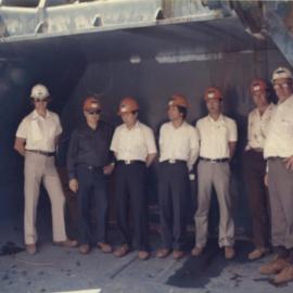 Visit of I.T. Kim and Posco officials - First mine office - Tharah Farmhouse - 19 March 1981