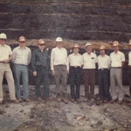 Visit of I.T. Kim and Posco officials - First mine office - Tharah Farmhouse - 19 March 1981