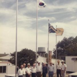 Visit of I.T. Kim and Posco officials - First mine office - Tharah Farmhouse - 19 March 1981