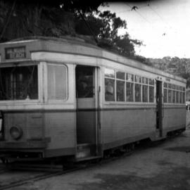 NSW Government Tramways Class R1 tram No. 2001 bound for Balmoral Beach, Sydney, [1950s]