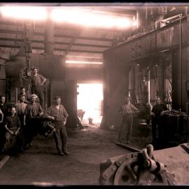 Interior of engineering works, factory, c1920s