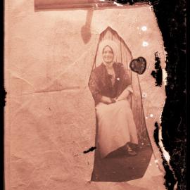 Catherine Annie Rodoni (nee Wilson) in costume with unidentified.