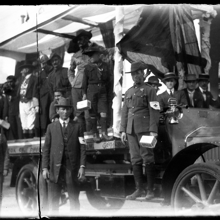 Patriotic fund raising initiatives, with Red Cross, circa 1914.