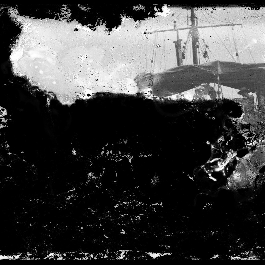 Ship (damaged negative) c1910s