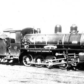 Queensland Railways No.694 C-18 4-8-0 type steam locomotive titled "Lady Macgregor" circa 1915