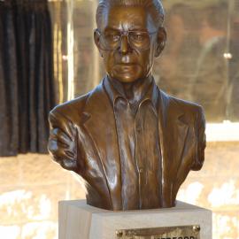 Bust of Jim Comerford, unveiled at the memorial service at the Jim Comerford Miners Memorial Wall, Aberdare, NSW, 2007