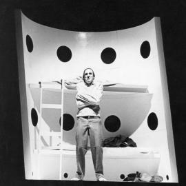 Michael Rolfe (Les Harding) in "The Floating World" by John Romeril, The Hunter Valley Theatre Company, Newcastle, Australia - 1976