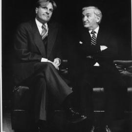 Grant Dodwell with an unidentified actor from Sons of Cain.The Hunter Valley Theatre Company