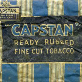 "Capstan" ready rubbed fine cut tobacco.