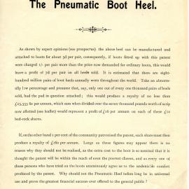 Pneumatic Boot Heel advertisement, [1901]