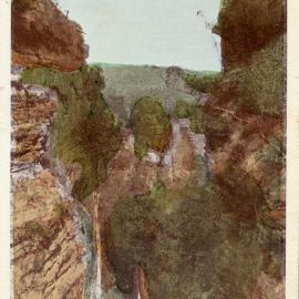 Nellie's Glen, Katoomba. Postcard sent from Kurri Kurri with Christmas greetings, [n.d.]