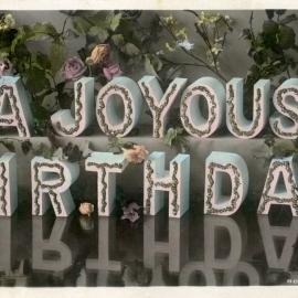 A joyous birthday. Postcard sent to Mr F. (Frank) Moore, Moonan Flat, [n.d.]