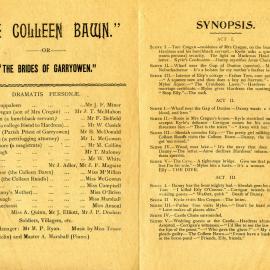 Programme - The Colleen Bawn, 19 March 1904 - Pages 2 and 3