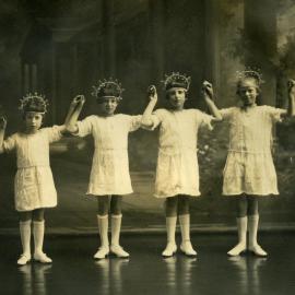 Four Little Sunbeams, 1928; Peggy White, Marie Brutz, Phyllis Holz, Dorothy Ballard