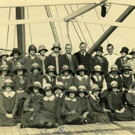 A Day at the Beach, 1928, Kathleen Walsh (front row, 2nd from left)