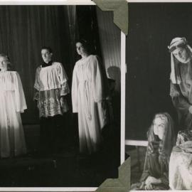 Scenes from The Sacred Play, produced by Miss C Hutchison, Sydney Passion Week, 1941 - Nearer, my God, to Thee, and The Madonna (Miss Ella Hutchison)