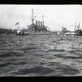 The U.S.S. Connecticut, Kirribilli Point, NSW