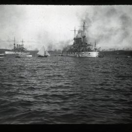 The U.S.S. Connecticut, Kirribilli Point, NSW